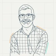 Line-art illustration of Reid McConkey